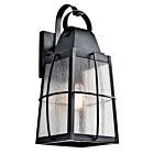 Kichler 49554BKT 1-Light Textured Black 150W Outdoor Wall Light