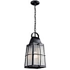 Kichler 49556BKT 1-Light Textured Black 150W Outdoor Pendant
