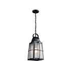 Kichler 49556BKT 1-Light Textured Black 150W Outdoor Pendant