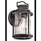 Kichler 49569WZC 1-Light Weathered Zinc 75W Outdoor Wall Light