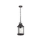 Kichler 49572WZC 1-Light Weathered Zinc 150W Outdoor Pendant