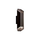 Kichler 49608AZTLED 2-Lights Textured Architectural Bronze 8W LED Outdoor Wall Light
