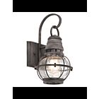 Kichler 49627WZC 1-Light Weathered Zinc 100W Outdoor Wall Light