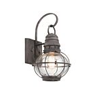 Kichler 49628WZC 1-Light Weathered Zinc 100W Outdoor Wall Light