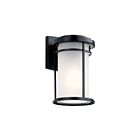 Kichler 49686BK 1-Light Black 75W Outdoor Wall Light