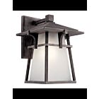 Kichler 49721WZC 1-Light Weathered Zinc 75W Outdoor Wall Light