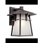 Kichler 49721WZCL18 1-Light Weathered Zinc 10W LED Outdoor Wall Light