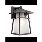 Kichler 49722WZCL18 1-Light Weathered Zinc 10W LED Outdoor Wall Light
