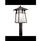 Kichler 49724WZCL18 1-Light Weathered Zinc 10W LED Outdoor Post Mount