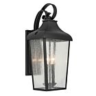 Kichler 49737BKT Forestdale 2-Lights 120W Textured Black Outdoor Wall Light