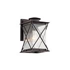 Kichler 49743WZCL18 1-Light Weathered Zinc 10W LED Outdoor Wall Light