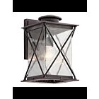 Kichler 49745WZC 1-Light Weathered Zinc 150W Outdoor Wall Light