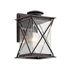 Kichler 49745WZCL18 1-Light Weathered Zinc 10W LED Outdoor Wall Light