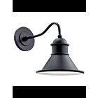 Kichler 49776BK 1-Light Black 150W Outdoor Wall Light