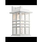 Kichler 49831WH 1-Light White 150W Outdoor Wall Light
