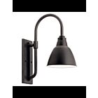Kichler 49836BK 1-Light Black 150W Outdoor Wall Light