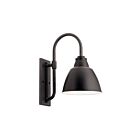 Kichler 49837BK 1-Light Black 150W Outdoor Wall Light