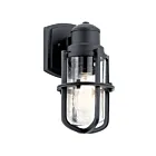 Kichler 49857BKT 1-Light Textured Black 75W Outdoor Wall Light
