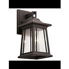 Kichler 49908RZ 1-Light Rubbed Bronze 75W Outdoor Wall Light