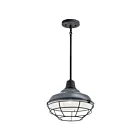 Kichler 49992GG 1-Light Gloss Grey 100W Outdoor Pendant