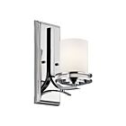 Kichler 5076CH 1-Light Chrome 100W Vanity Light