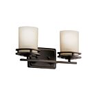 Kichler 5077OZ 2-Lights Olde Bronze 60W Vanity Light