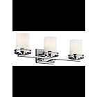 Kichler 5078CH 3-Lights Chrome 100W Vanity Light