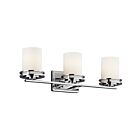 Kichler 5078CH 3-Lights Chrome 100W Vanity Light