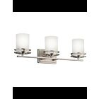 Kichler 5078NI 3-Lights Brushed Nickel 100W Vanity Light