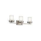 Kichler 5078NI 3-Lights Brushed Nickel 100W Vanity Light