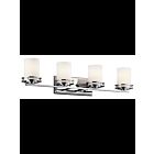 Kichler 5079CH 4-Lights Chrome 100W Vanity Light