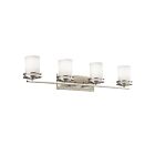 Kichler 5079NI 4-Lights Brushed Nickel 100W Vanity Light