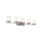 Kichler 5085CH 5-Lights Chrome 100W Vanity Light