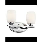 Kichler 5097CHL18 2-Lights Chrome 10W LED Vanity Light