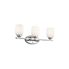 Kichler 5098CH 3-Lights Chrome 100W Vanity Light