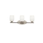 Kichler 5098NIL18 3-Lights Brushed Nickel 10W LED Vanity Light