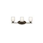 Kichler 5098OZSL18 3-Lights Olde Bronze 10W LED Vanity Light