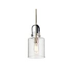Kichler 52035PN 1-Light Polished Nickel 75W Pendant