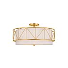 Kichler 52076CLG Classic Gold Semi Flush Mount