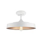 Kichler 52098WH 1-Light White 150W Semi-Flush Mount Ceiling Light