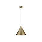 Kichler 52177NBR 1-Light 100W Natural Brass Pendant