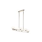 Kichler 52224PN 6-Lights Polished Nickel 50W Oval Chandelier