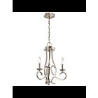 Kichler 52243NI 3-Lights Brushed Nickel 60W 1-Tier Chandelier
