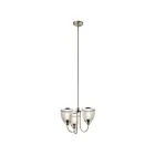 Kichler 52268NI 3-Lights Brushed Nickel 75W 1-Tier Chandelier
