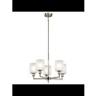Kichler 52283NI 5-Lights Brushed Nickel 75W 1-Tier Chandelier