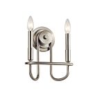 Kichler 52308NI 2-Lights Brushed Nickel 60W Wall Sconce