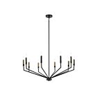 Kichler 52348BK 10-Lights 600W Black Chandelier