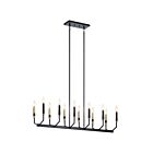 Kichler 52350BK 12-Lights Black 60W Linear Chandelier