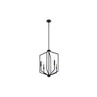 Kichler 52351BK 4-Lights Black 60W Foyer Pendant