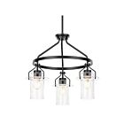 Kichler Everett 52377BK 3-Lights 225W Black Chandelier